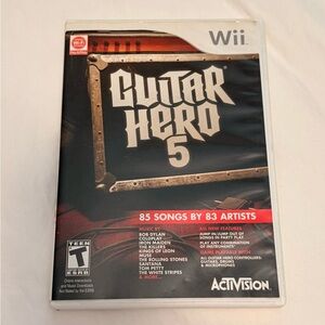Guitar Hero 5 (Nintendo Wii) pre-owned